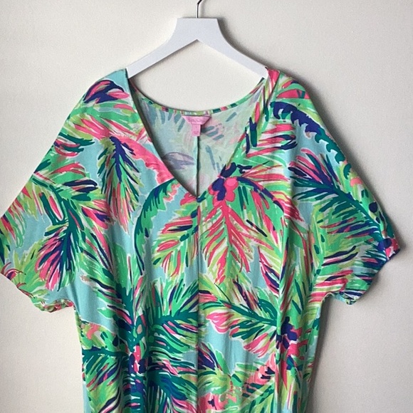 Lilly Pulitzer Multi Color Island Time Lindley Caftan Dress - Picture 6 of 10